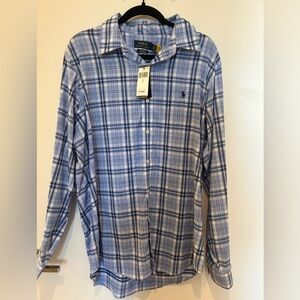 Ralph Lauren Classic Fit Button Down - Blue Plaid